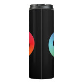 This rainbow infinity design can symbolize so many thermosbeker (Achterkant)