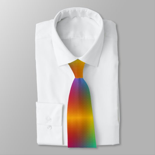 This rainbow pattern necktie stropdas (Gebonden)