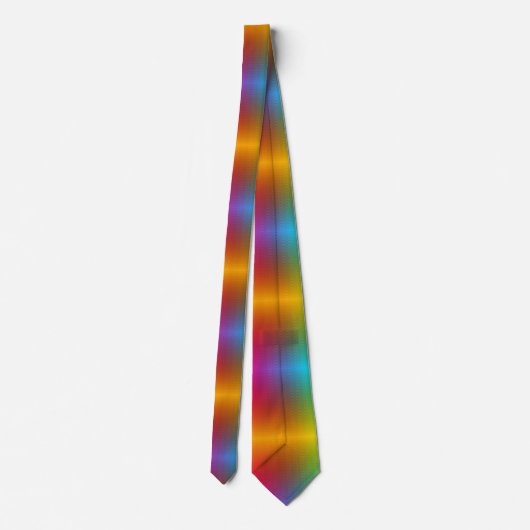 This rainbow pattern necktie stropdas (Achterkant)
