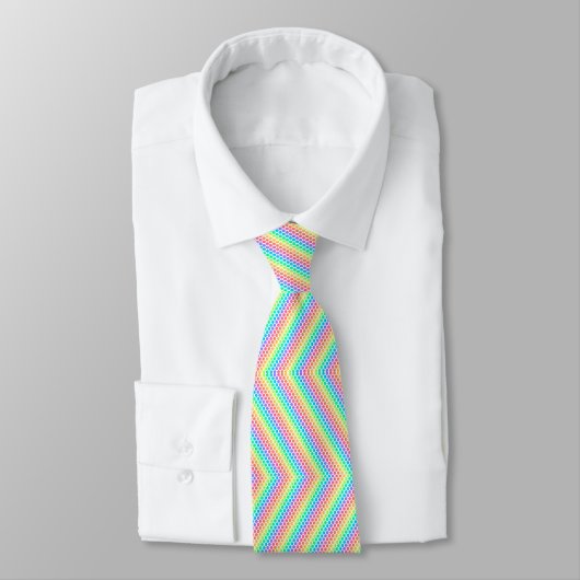 This rainbow pattern necktie stropdas (Gebonden)
