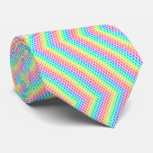 This rainbow pattern necktie stropdas (Opgerold)