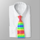 This rainbow pattern necktie stropdas (Gebonden)