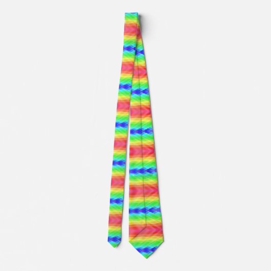 This rainbow pattern necktie stropdas (Achterkant)