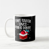 This Santa Loves Going Down Funny Christmas  Koffiemok (Links)