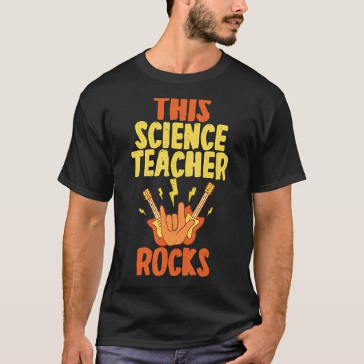 This Science Teacher Rocks T-shirt (Voorkant)