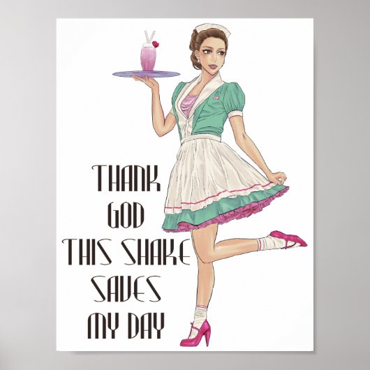 This Shake Saves My Day Poster (Voorkant)