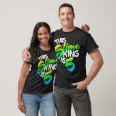 This Slime King Is 5 Slime Gift Birthday Shirt For (Unisex)