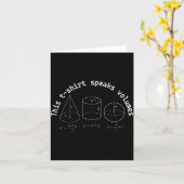 This Speaks Volumes Funny Maths Science Geeky Pun Kaart (Gele Bloem)