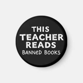 This Teacher Reads Banned Books Graphic Magneet