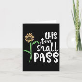 This Too Shall P Motivational  Kaart (Voorkant)