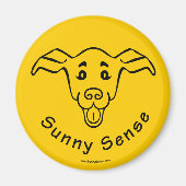 This Too Shall Pass met hondmagneetjes Magneet (Voorkant)