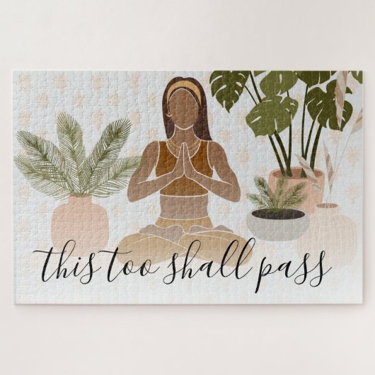 This Too Shall Pass Yoga Botanical Legpuzzel (Horizontaal)