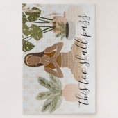 This Too Shall Pass Yoga Botanical Legpuzzel (Verticaal)