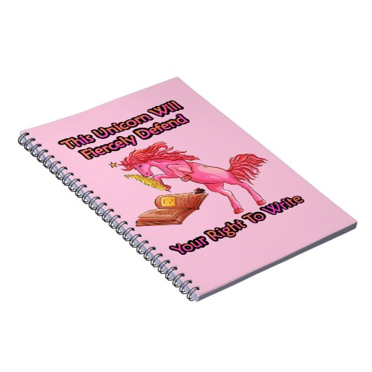 This Unicorn Will Fiercely Defend Your Right Notitieboek (Rechterzijde)