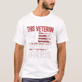 This Veteran Supports Harris T-shirt (Voorkant)