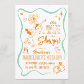 This Wife is a Show Girl Bachelorette Weekend Kaart (Voorkant)