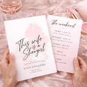 This Wife Is a Showgirl Bachelorette Weekend Kaart