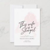 This Wife Is a Showgirl Bachelorette Weekend Kaart (Voorkant)