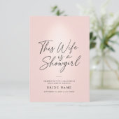 This Wife Is a Showgirl Glam Bachelorette Kaart (Staand voorkant)