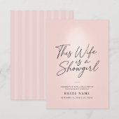 This Wife Is a Showgirl Glam Bachelorette Kaart (Voorkant / Achterkant)