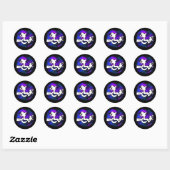 This Witch is Mobile Ronde Sticker (Vel)