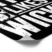 This Witch Likes It Wicked Funny Halloween Broom  Poster (Hoek)