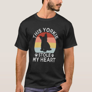 This Yorkie Stole My Heart Yorkshire Terrier Dog   T-shirt