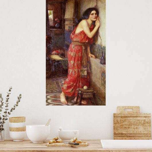 Thisbe door John William Waterhouse Poster (Keuken)