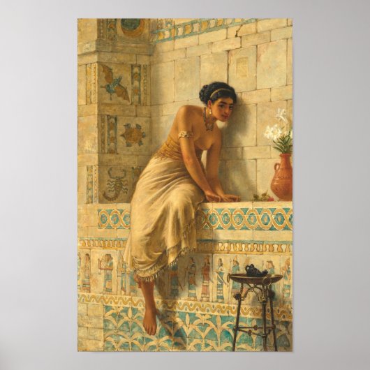 Thisbe, Edwin Long (Engels, 1829 - 1891) Poster (Voorkant)