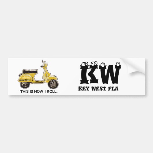 ThisIsHowIRoll, KW                             .. Bumpersticker (Voorkant)