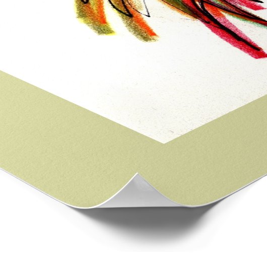 Thistle42 Tekening Poster (Hoek)