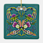 Thistle and bee ornament (Achterkant)