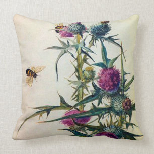 Thistle Bee Pillow Kussen