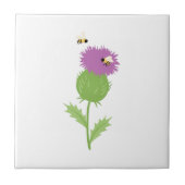Thistle bijen tegeltje (Voorkant)