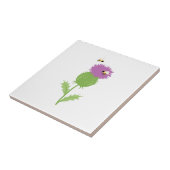 Thistle bijen tegeltje (Zijkant)