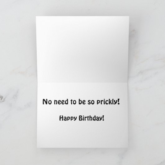 Thistle Birthday Kaart (Binnen)