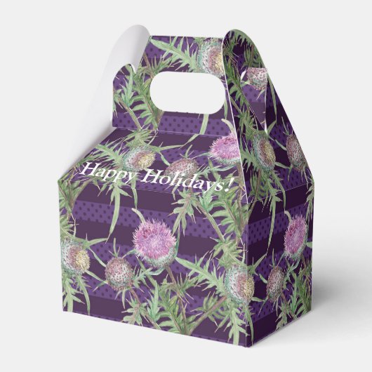 Thistle bloemen bedankdoosjes (Achterkant)