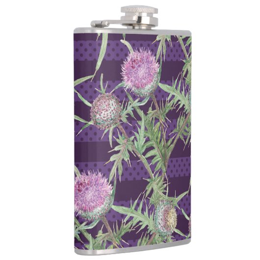 Thistle bloemen heupfles (Rechts)