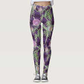 Thistle bloemen leggings (Voorkant)