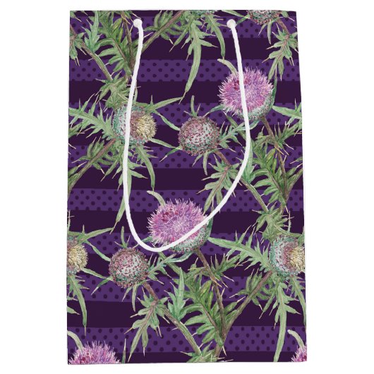Thistle bloemen medium cadeauzakje (Voorkant)