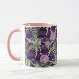 Thistle bloemen mok