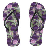 Thistle bloemen teenslippers (Voetbed)