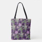Thistle bloemen tote bag (Achterkant)