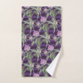 Thistle bloemen violet bad handdoek (Handdoek)