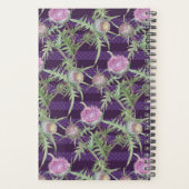 Thistle bloemen violet planner (Achterkant)