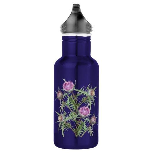 Thistle bloemen violet waterfles  (Rechts)