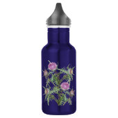 Thistle bloemen violet waterfles  (Links)