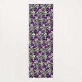 Thistle bloemen violet yogamat (Achterkant)