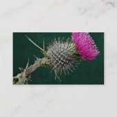 Thistle bloemen visitekaartje (Achterkant)