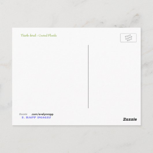 Thistle Briefkaart (Achterkant)